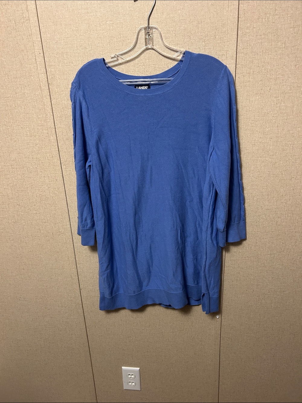Lands' End Women's Royal Blue Lightweight Crewneck Tunic